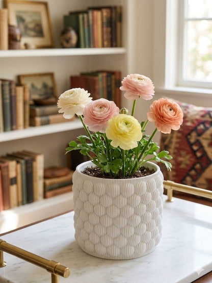 Кашпо для дома, для балкона Современная декоративная ваза Bubble Vase — эффект «пузырей» для стильного интерьера , пластик